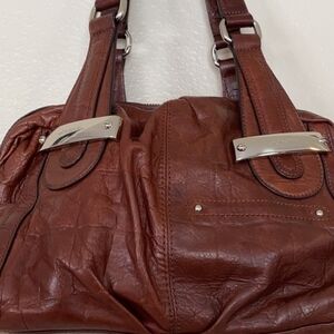 Elegant Brown Leather Handbag